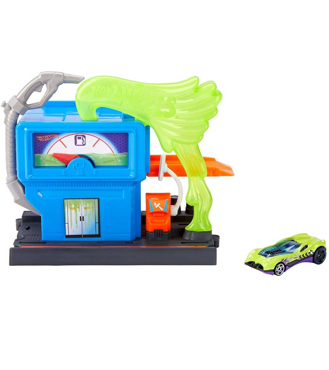 

Трек Hot Wheels Downtown Super Fuel Stop автозаправка бензоколонка Хот вилс