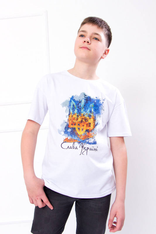 

Футболка дитяча 134-170см з принтом Тризуб Слава Україні!