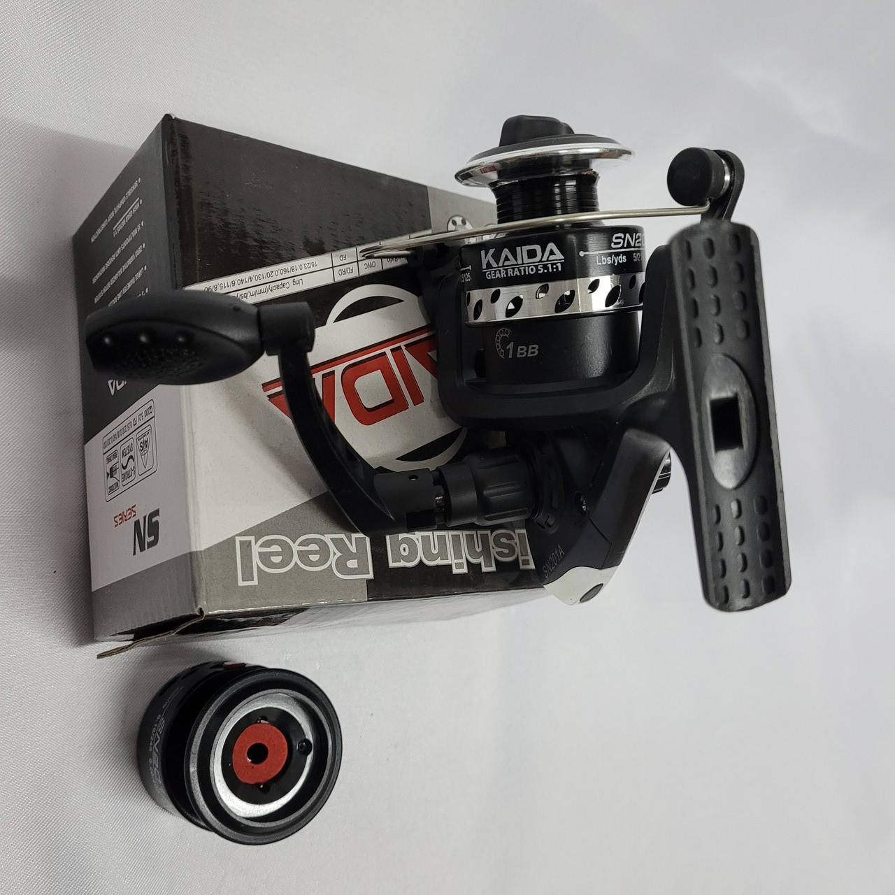 

Kатушка на спиннинг Weida (Kaida) Fihing Reel SN 201A (передний, фрикцион 1 BB)