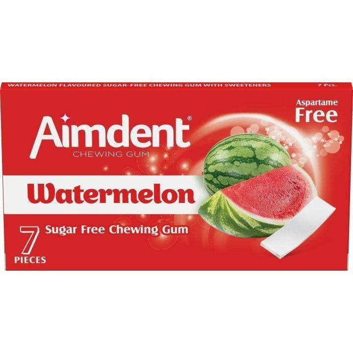 

Жевательная резинка Watermelon (арбуз) Aimdent 7шт.