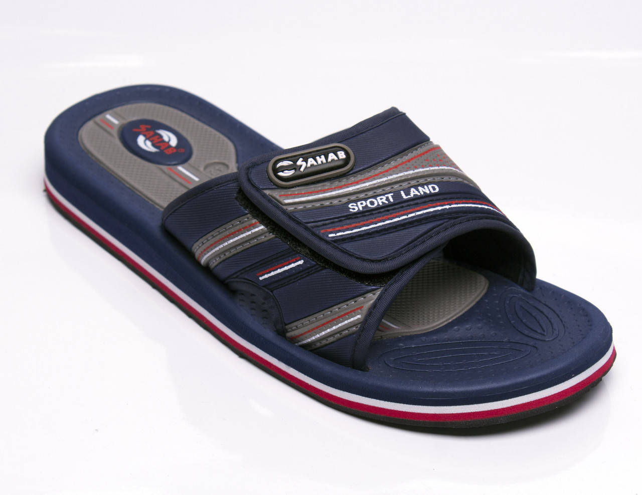 

Sahab Мужские шлепанцы Сахаб на липучке синие, подошва полиуретан, Синий