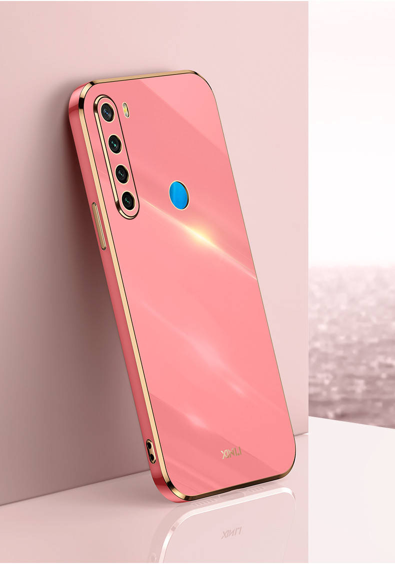 

Чехол 6D Plating для Xiaomi Redmi Note 8 2021 / Note 8 Hawthorn Red, Разные цвета