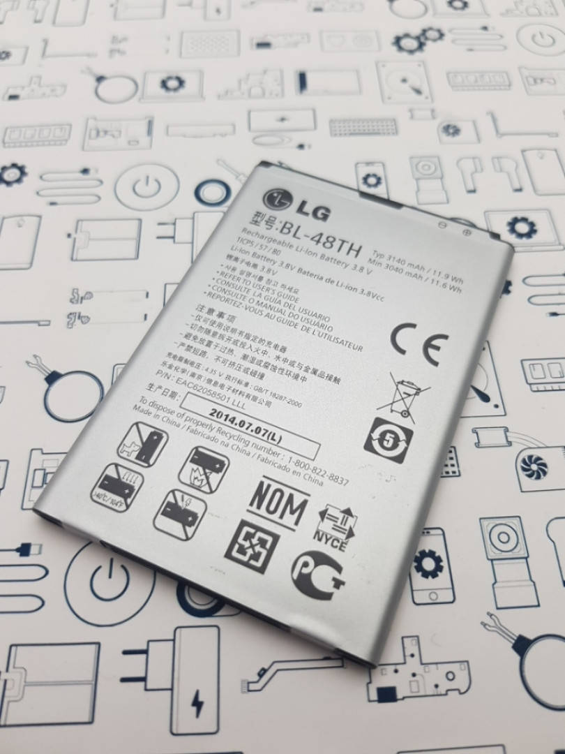 

Батарея LG D686 G Pro Lite Dual Сервисный оригинал с разборки BL-48TH