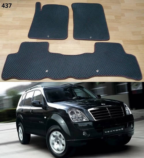 

Коврики ЕВА в салон SsangYong Rexton II '06-12, Черный