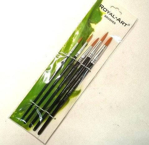 

Нейлоновые кисти для рисования Набор круглые 5 шт. (0,4,8,12,16)