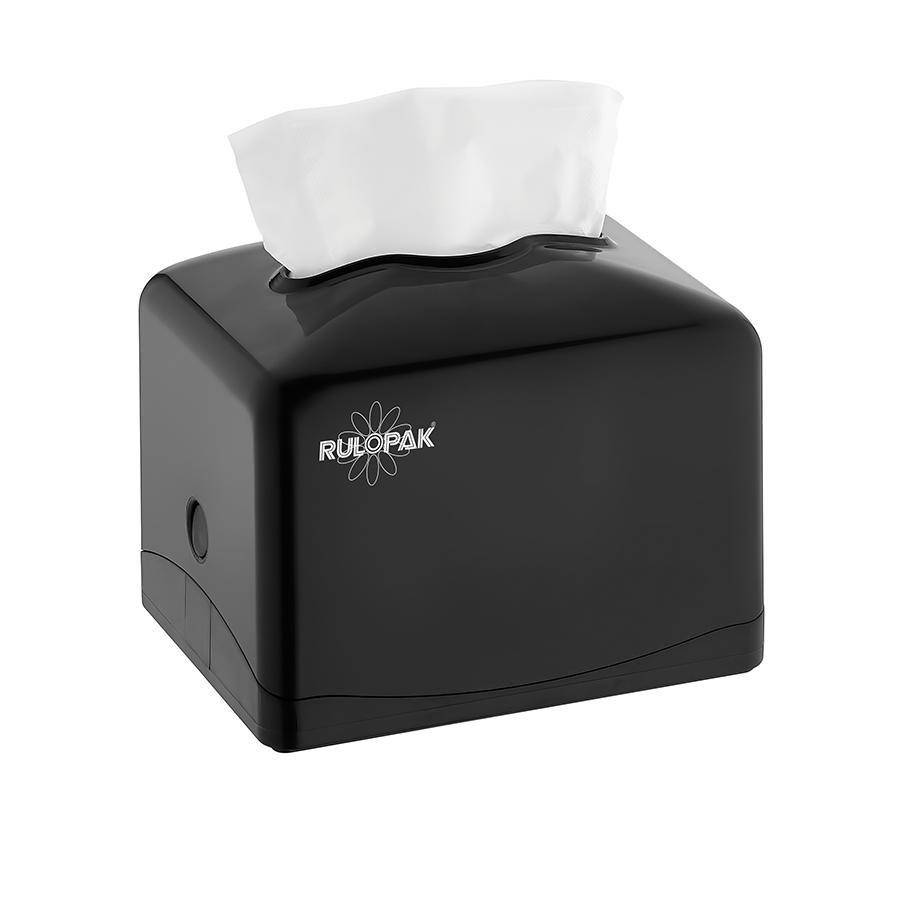 

Диспенсер Rulopak для бумажных салфеток центральная вытяжка, черный, пластик