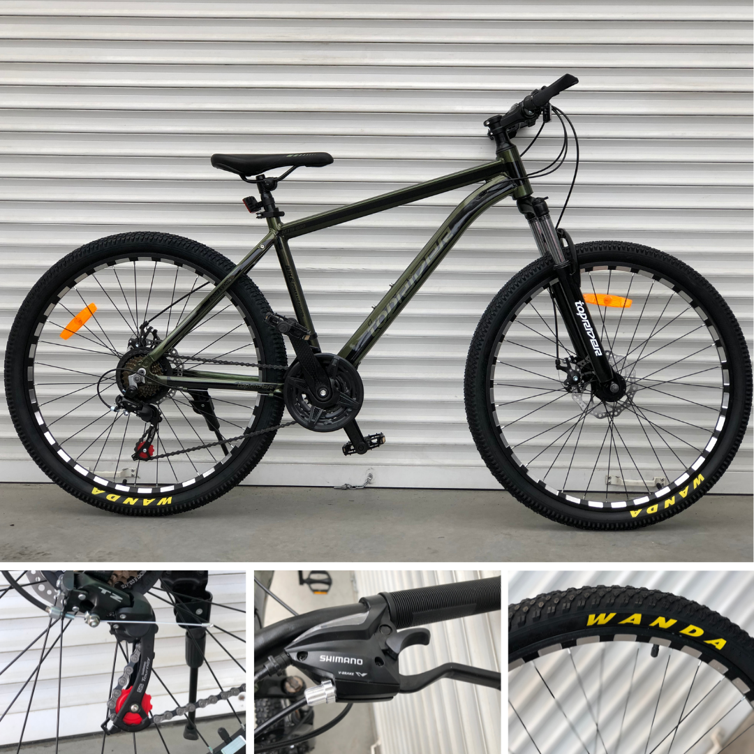 

Спортивный горный велосипед с алюминиевой рамой TopRider 680 29 дюймов Хакки, Хаки