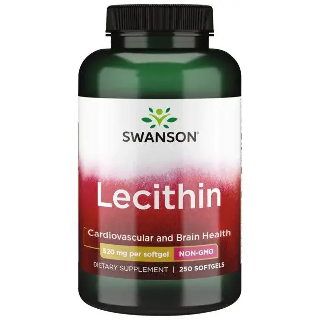 

Swanson Lecithin Non-GMO Лецитин из Сои без ГМО 520 мг 250 ЖК