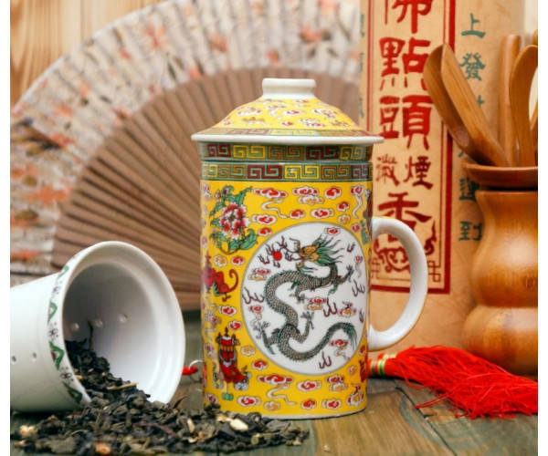 

Кружка - заварник с ситечком №109