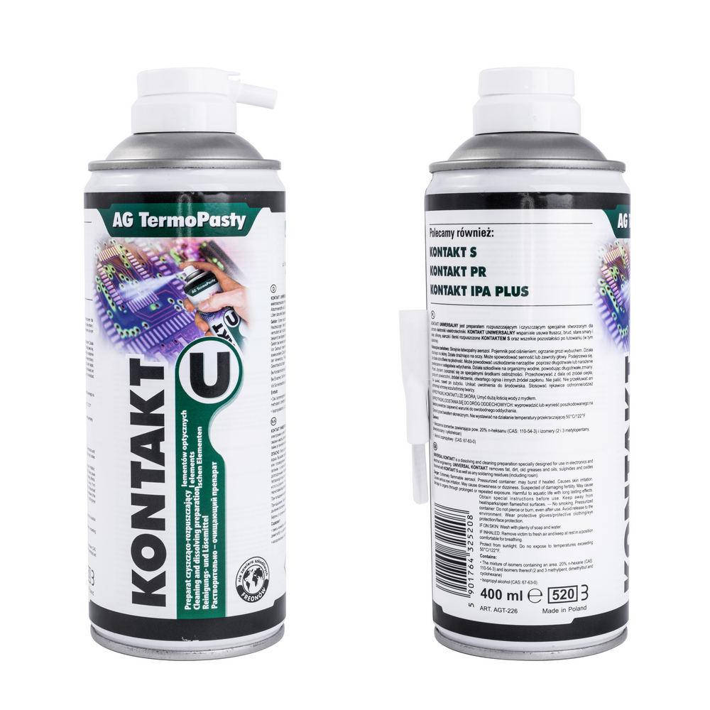 

Kontakt U 400mL Очиститель универсальный (ART.AGT-226) AG Termopasty