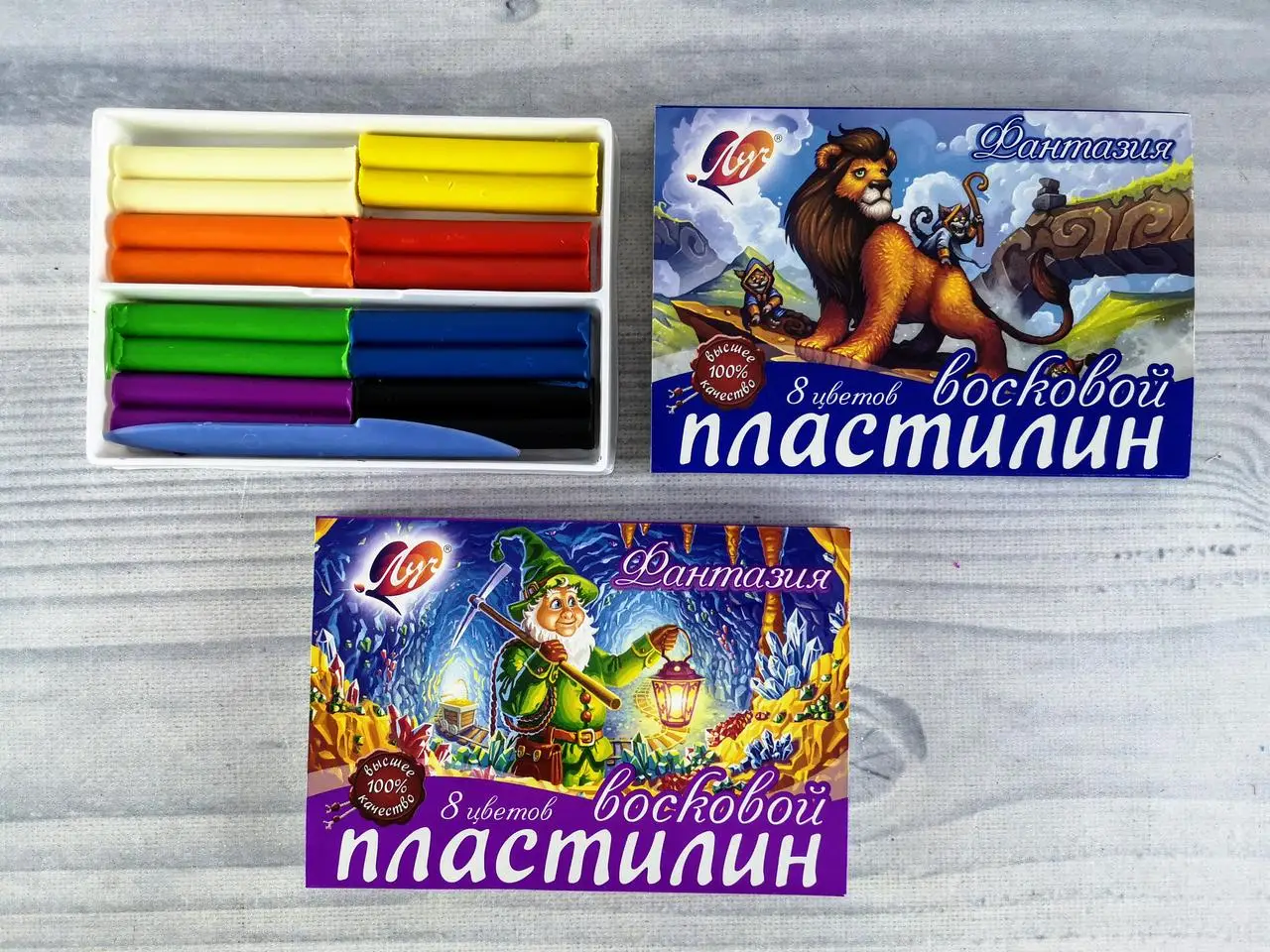 

Пластилин восковой 8 цветов "Фантазия" 25С 1522-08