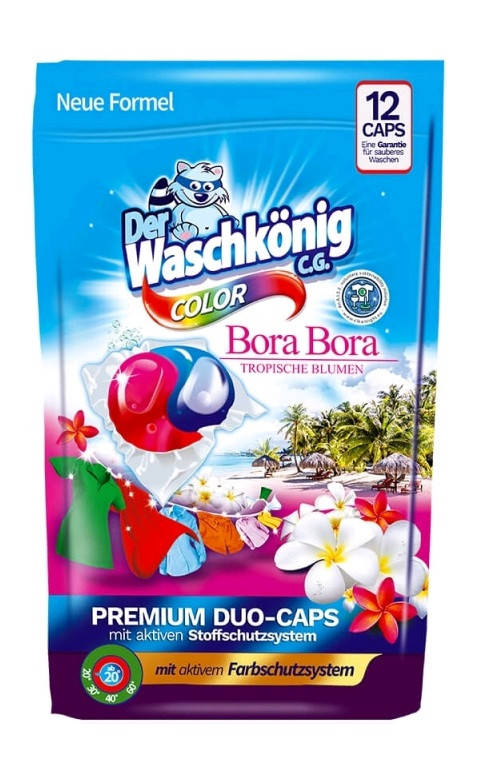 

Капсулы для стирки цветных тканей Der Waschkönig Color 12 шт