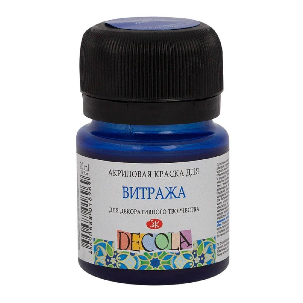 

Акрилова фарба для вітражу "Декола", Ультрамарин, 20 мл, ЗХК