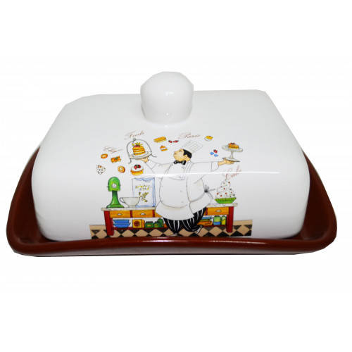 

Масленка керамическая Повар ZFC046 CK Interos, Белый