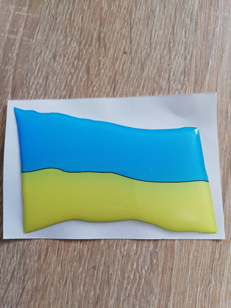 

Силиконовая 3D наклейка ФЛАГ УКРАИНЫ 85х55 мм