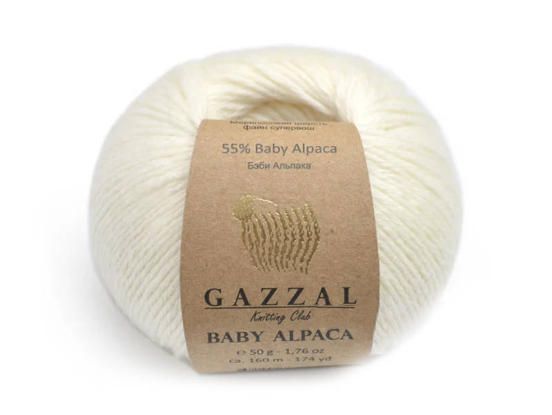 

Gazzal Baby Alpaca, Белый №46001