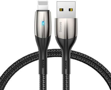 

Кабель Baseus Horizontal Data Cable Lightning в колбе, Черный