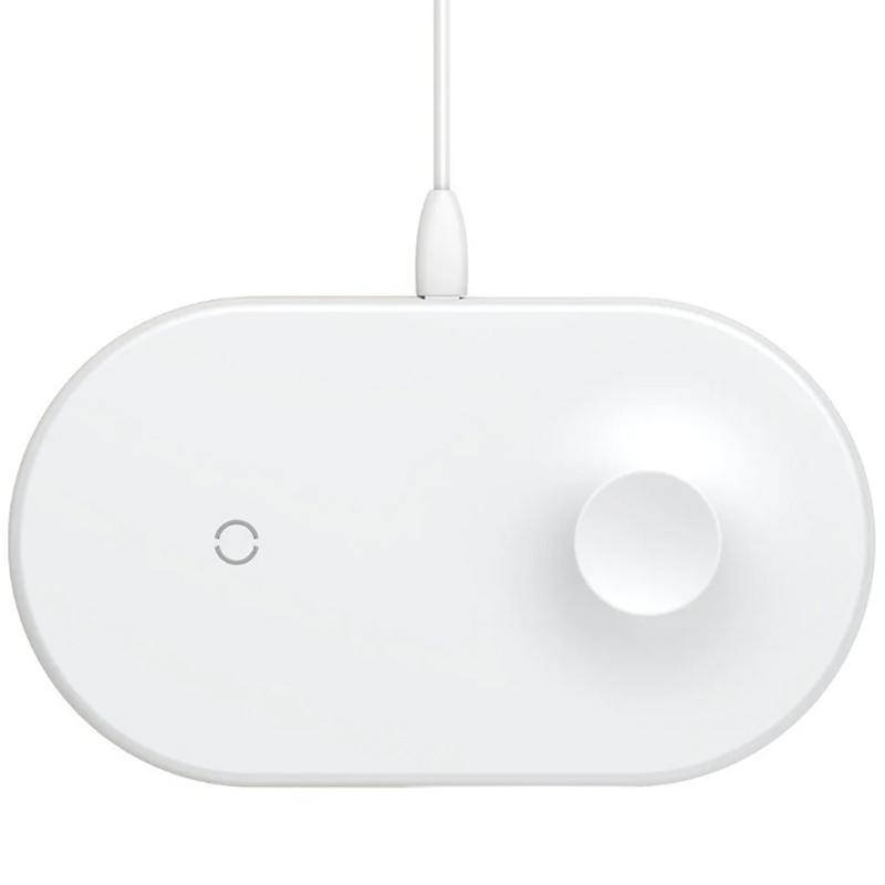 

Беспроводное зарядное устройство Baseus Smart 2in1 Type-C Version WX2IN1P20-02 Phone + Watch White, Белый