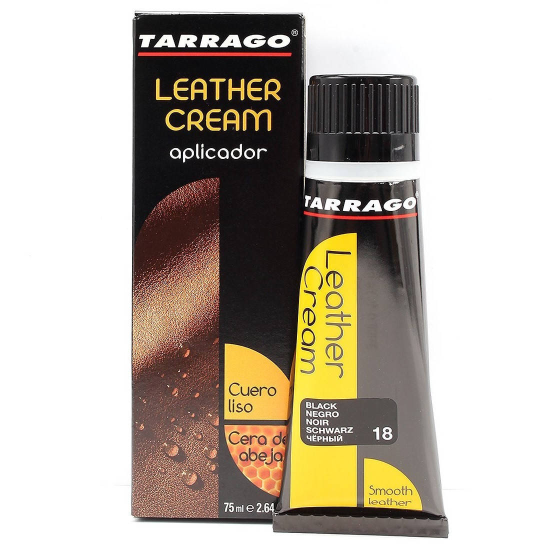 

Водоотталкивающий крем для обуви Tarrago Leather Cream 75 ml темно-коричневый #06