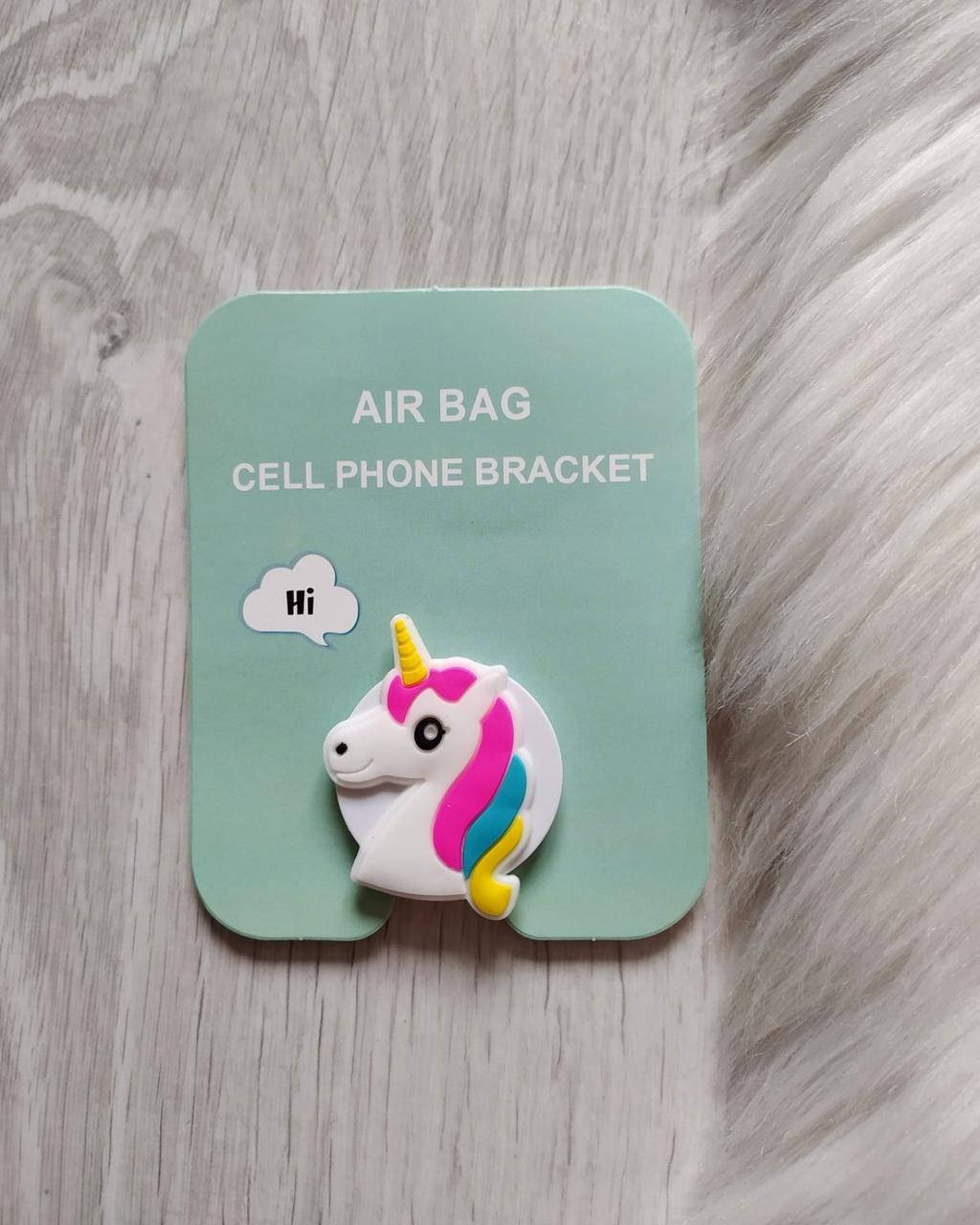 

Попсокет Popsockets 3D держатель, подставка для телефона Единорог белый, Разные цвета