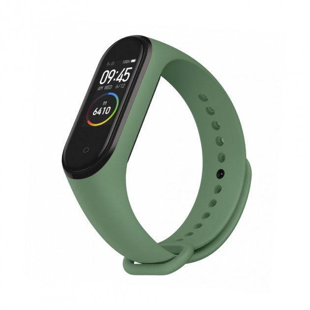 

Ремешок силиконовый Silicone для Xiaomi Mi Band 2 (03) Forest Green зеленый