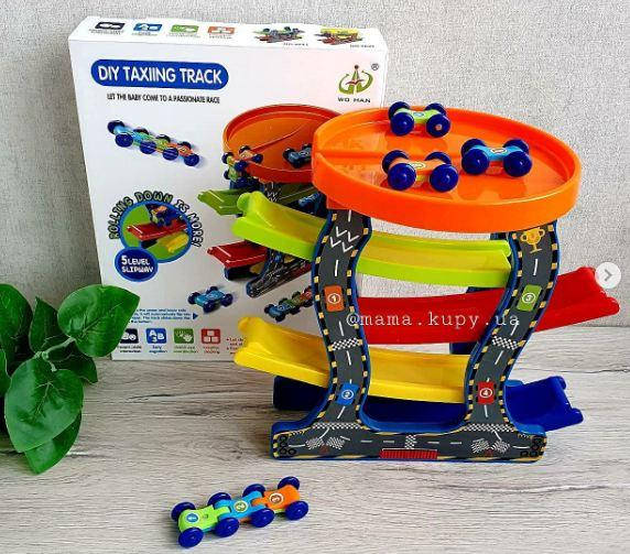 

Игра Веселый трамплин 6842 (машинки в наборе) паркинг трек, спуск 30*28,3*19,5 СМ, В КОРОБЦІ 25*7*32СМ
