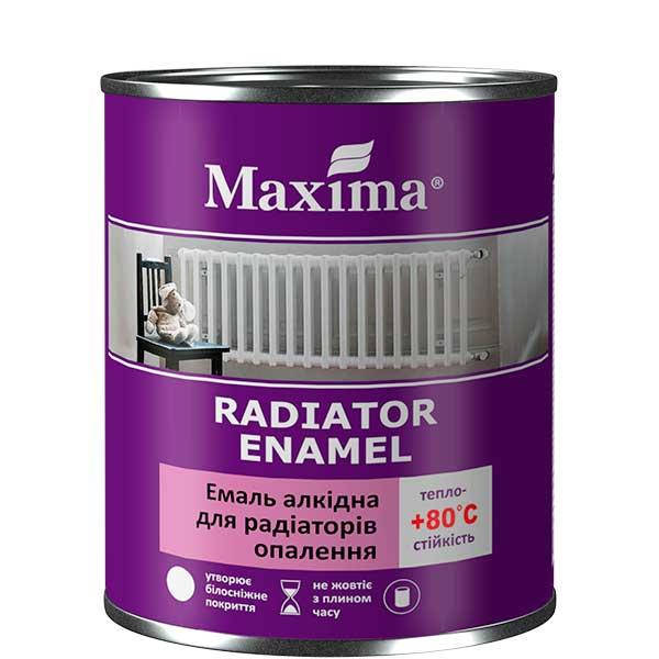

Эмаль алкидная для радиаторов отопления "Radiator enamel" Maxima - 0,7 кг, белый глянцевый