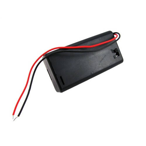 

Батарейный отсек для 2 АА, 3В бокс кейс с проводами и крышкой, Arduino