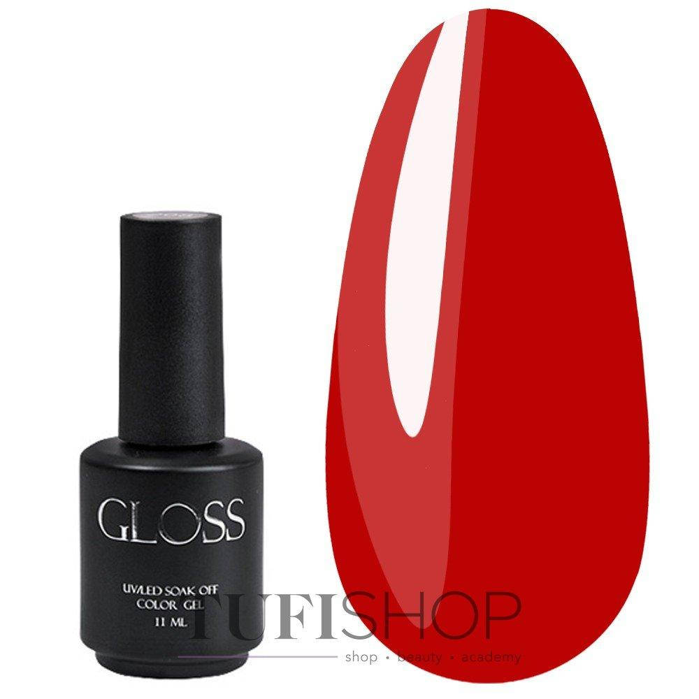 

Гель-лак Gloss №201 - яркий красный, 11 мл