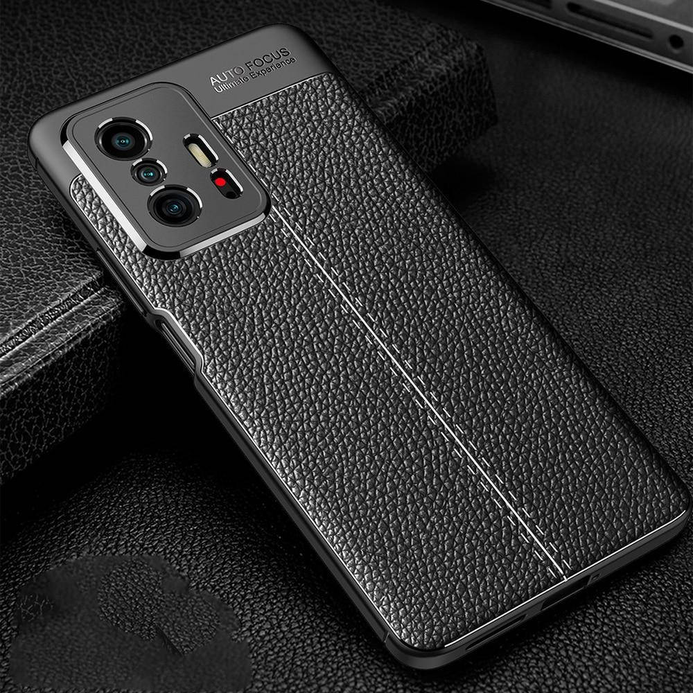 

Противоударный чехол для Xiaomi Mi 11t Pro черный резиновый бампер