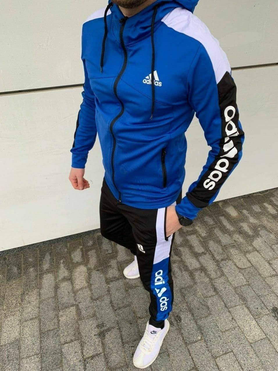 

Спортивный костюм Adidas 2021 мужской синий