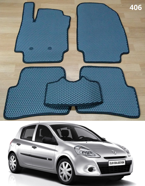 

Коврики ЕВА в салон Renault Clio 3 '05-12, Черный