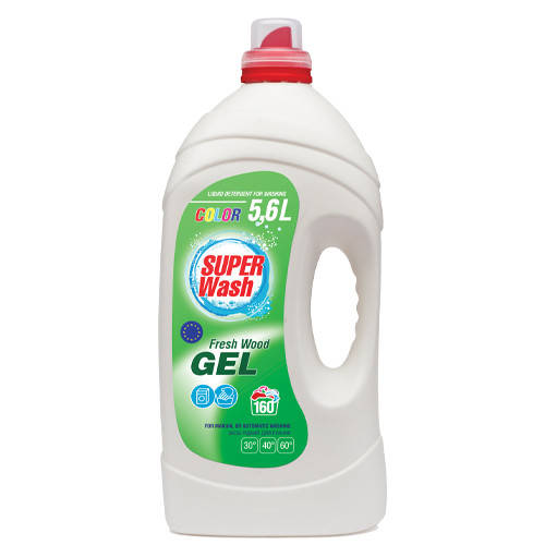 

Жидкое концентрированное средство для стирки "Super Wash Color Fresh Wood" - 5.6 л