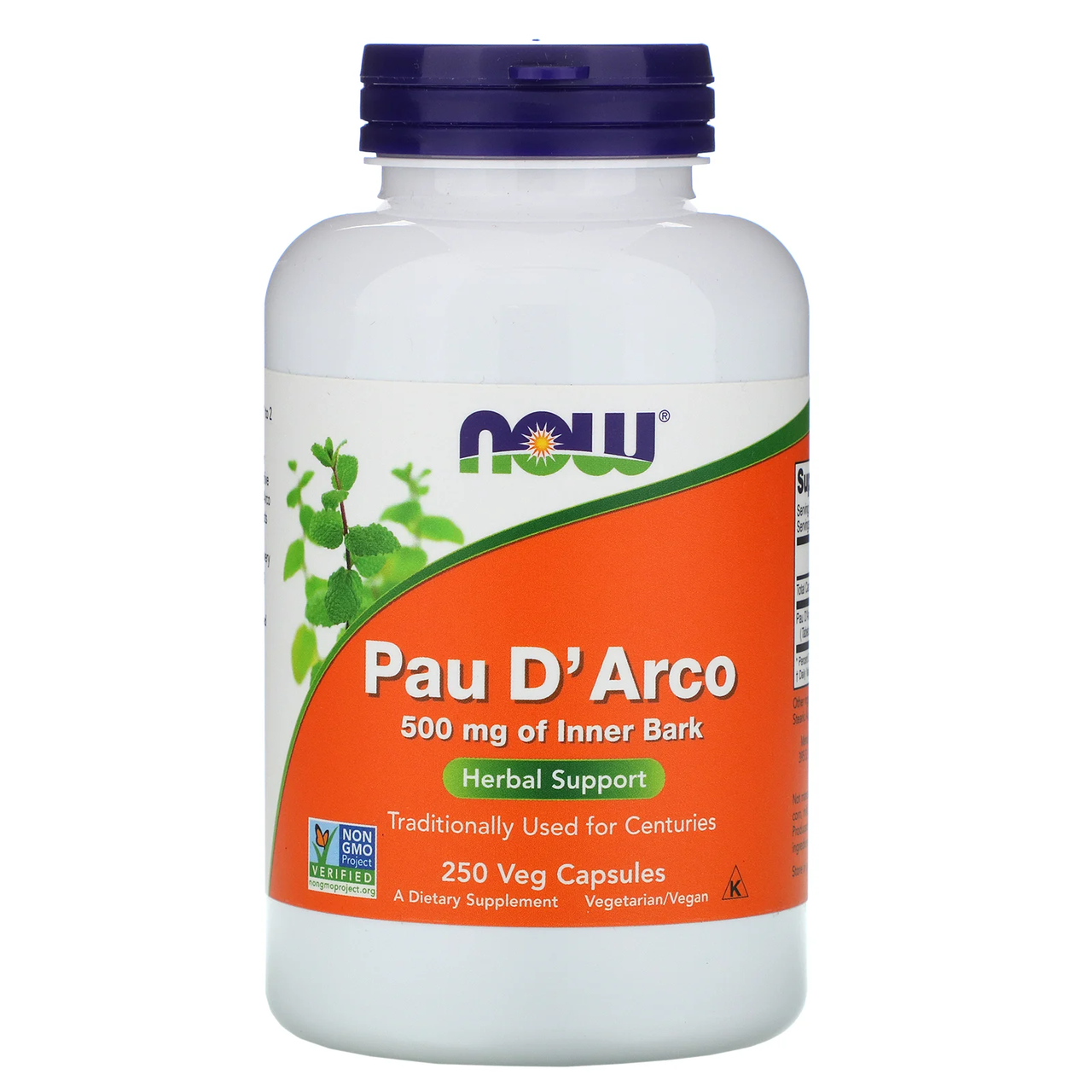 

Pau D' Arco 500 мг Now Foods 250 капсул