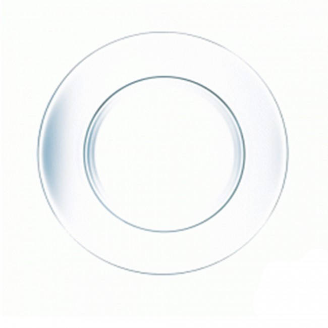 

Тарелка стеклянная мелкая Симпатия 195мм