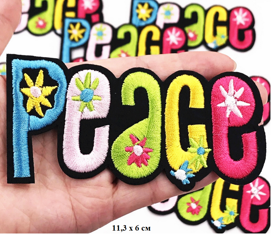 

Термоаппликация PEACE 1 шт, наклейка на одежду