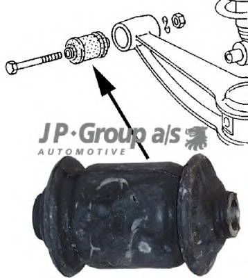 

Сайлентблок нижнего рычага передней подвески Фольксваген Т3 JP Group 1140205300