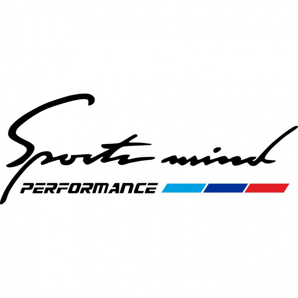 

Виниловая наклейка на автомобиль - Sports mind BMW Performance