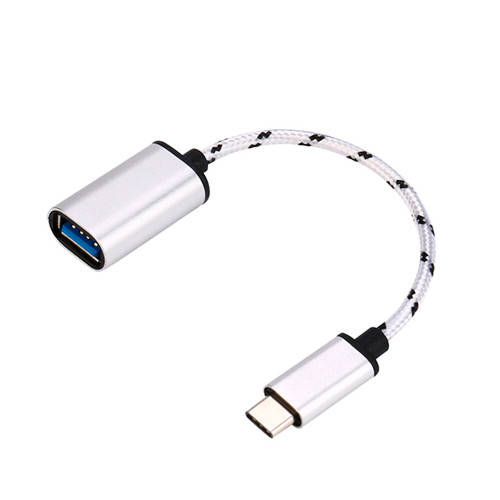 

Кабель USB переходник USB Type-C на USB 3.1 USB-A, OTG, 18см, Серый