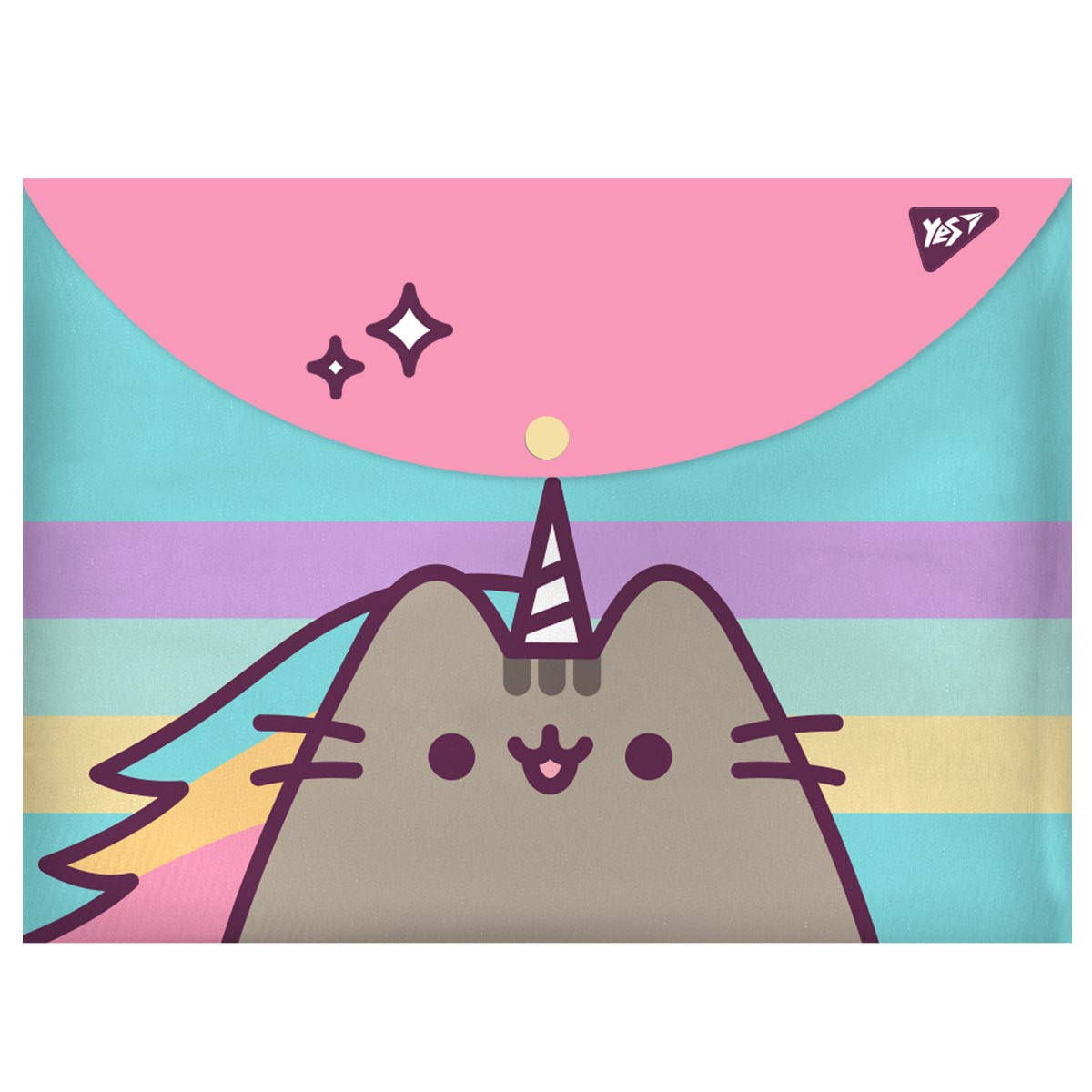 

Папка-конверт YES на кнопке А4 "Pusheen"
