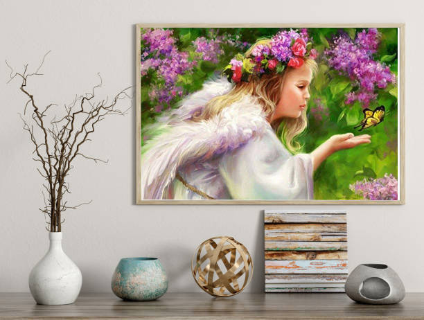 

Алмазная мозаика "В саду", картина стразами. Матовая. 20*30 см Кладовка