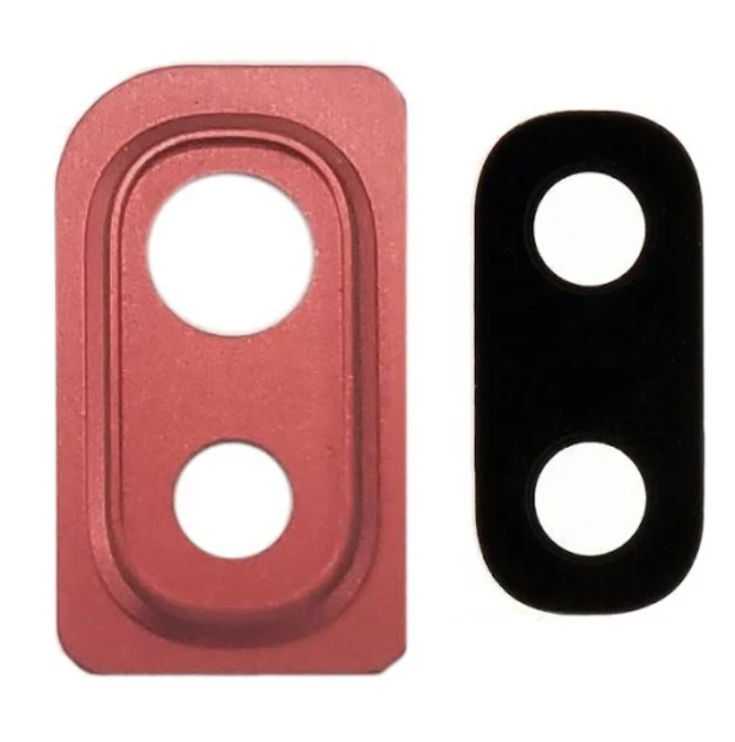 

Стекло камеры Samsung A105F Galaxy A10 2019/A202F/A205F, с рамкой красного цвета