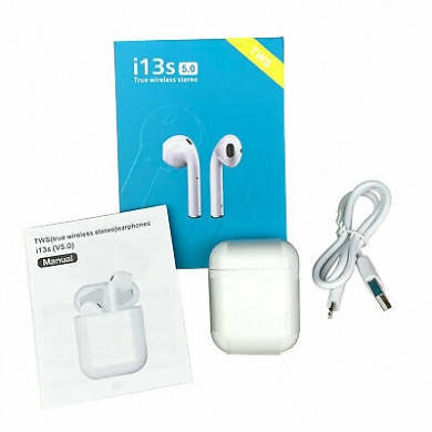 

Беспроводные блютуз наушники i13s tws белые, Белый