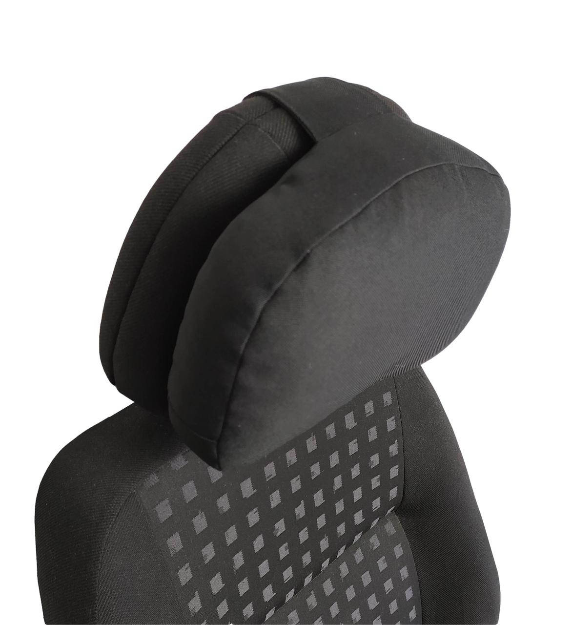 

Подушка подголовник EKKOSEAT для автомобиля. Объемно-каркасная. Черная.