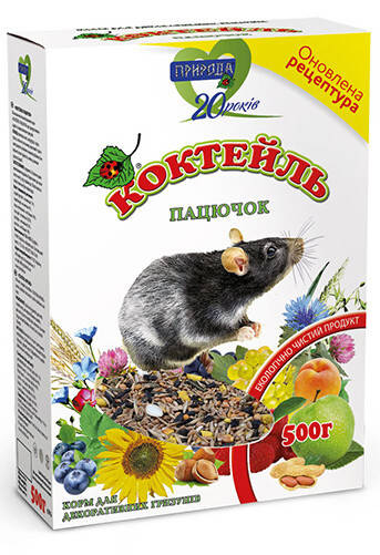 

Корм для декоративных крыс Природа Коктейль Крыска 500 г Акция