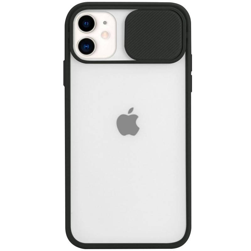 

Чехол со шторкой, защитой для камеры на iPhone 12 mini / Айфон 12 Мини, Черный
