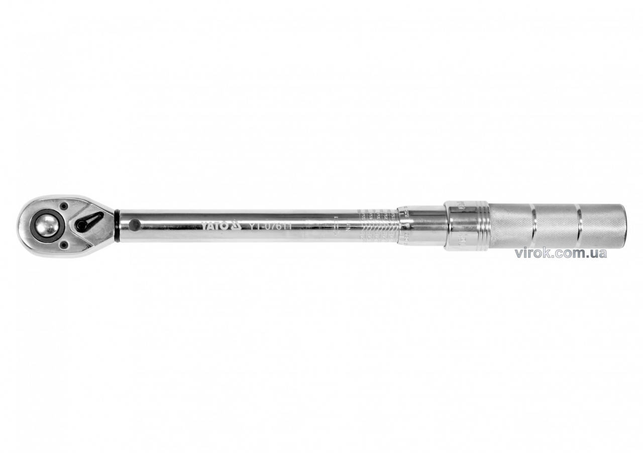 

Ключ динамометрический YATO 1/2" 10-60 Нм 378-400 мм YT-07611