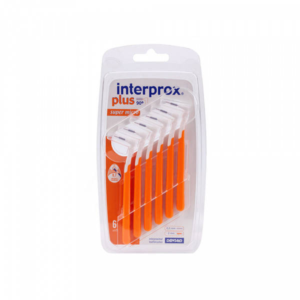 

Ершик для зубов INTERPROX PLUS 2G SUPER MICRO, 0.7 мм, 6 шт.