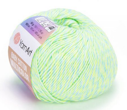 

Пряжа Baby cotton Multicolor Yarnart-5206