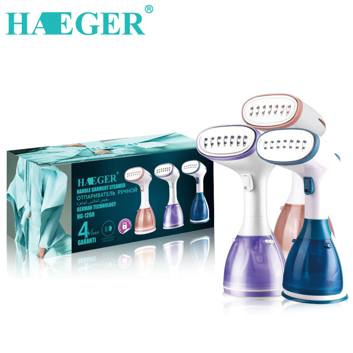 

Ручной отпариватель Haeger HG-1268 | Парогенератор для одежды
